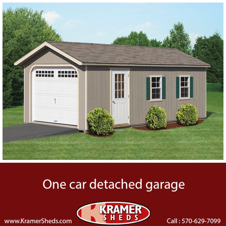 One Car Garage options available