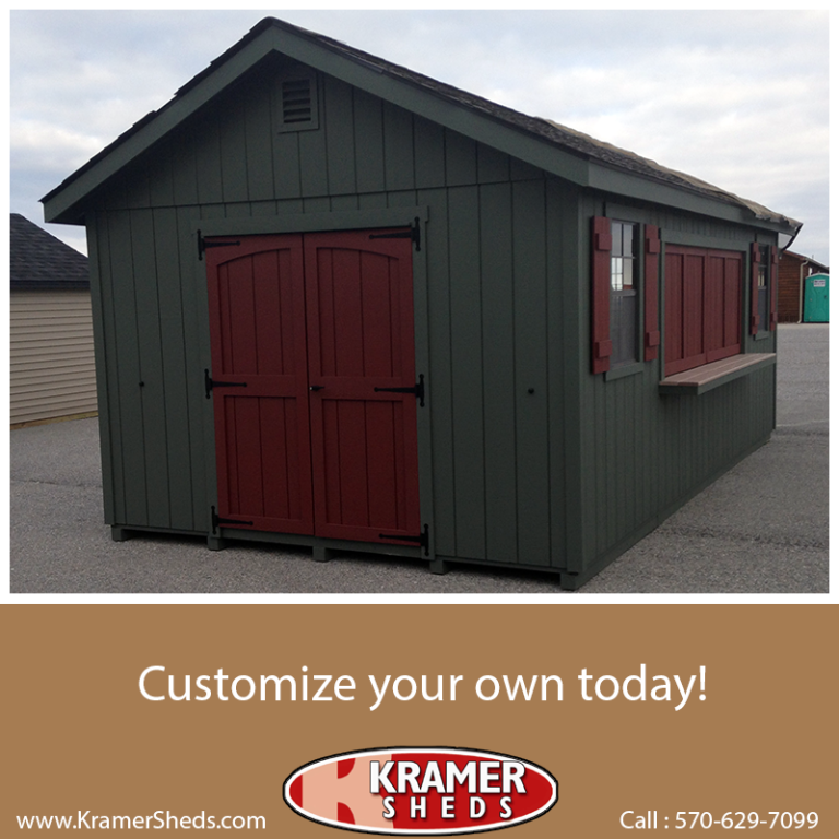 Customize your shed, your way, today!