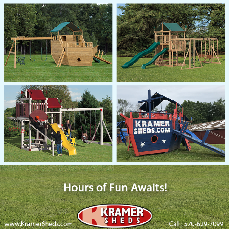 We have swingsets and playsets