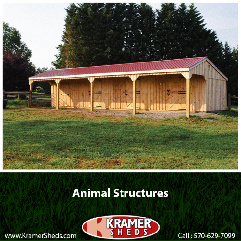 Our Animal Structures will help keep your animals safe